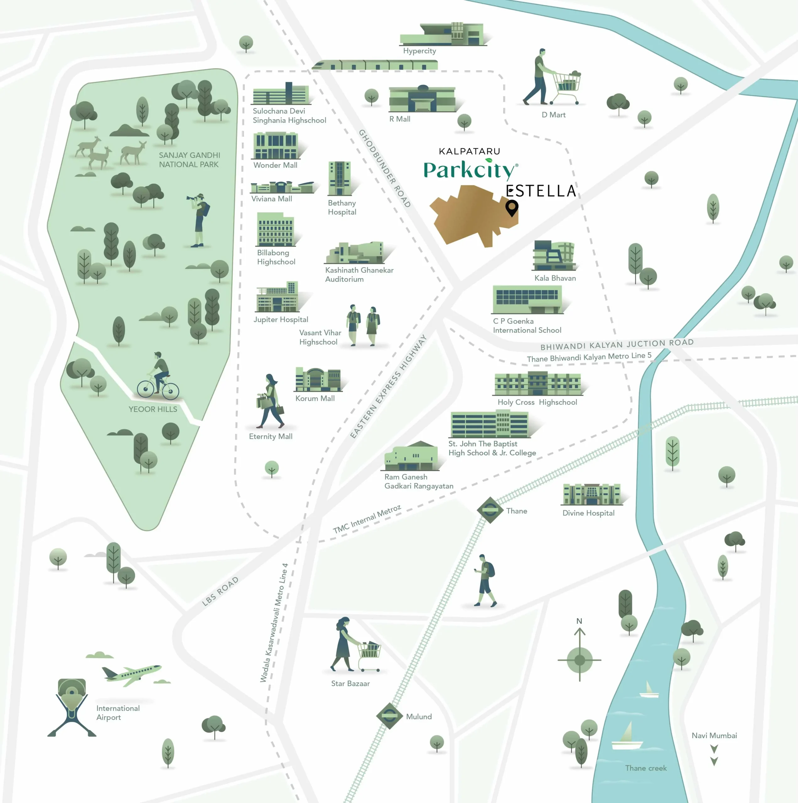 Kalpataru Parkcity Estella Location